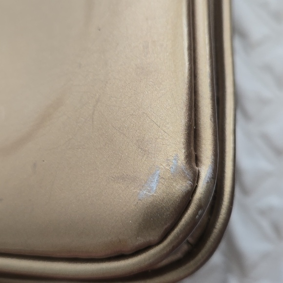 Calvin Klein Gold Baguette Bag with Flap Closure - Picture 4 of 15